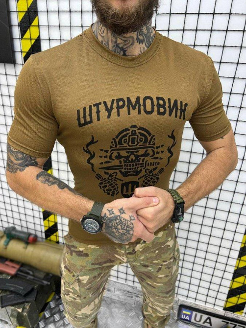 Футболка потоотводящая  штурмовик кайот 52 р Одесса - изображение 5