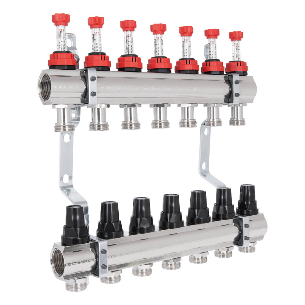 Колектор із витратомірами Thermo Alliance Forte 1" 7 виходів SF001W7 Київ - фото 14