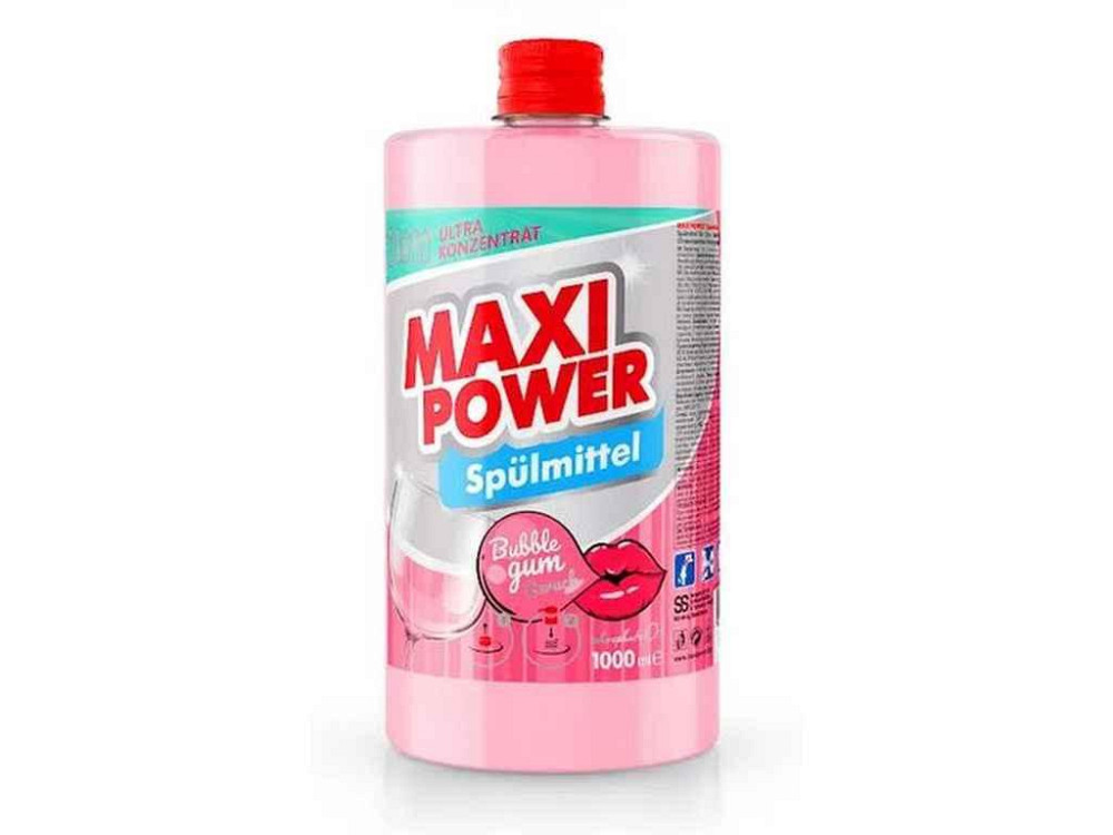 Средство д/мытье посуды (запаска) 1л Баббл гам ТМ MAXI POWER Киев - изображение 1