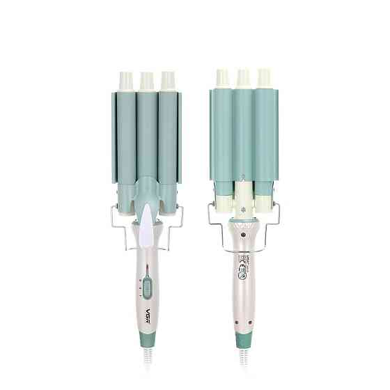 Плойка для волосся потрійна з регулятором температури керамическая VGR HP-V-595 Київ