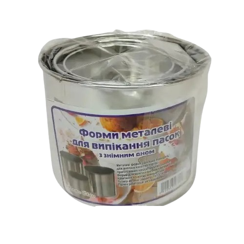 Набір форм для випікання паски/кексу 3шт зі знімним дном метал антикор.покриття 2285 Best Home Goods Житомир - изображение 6