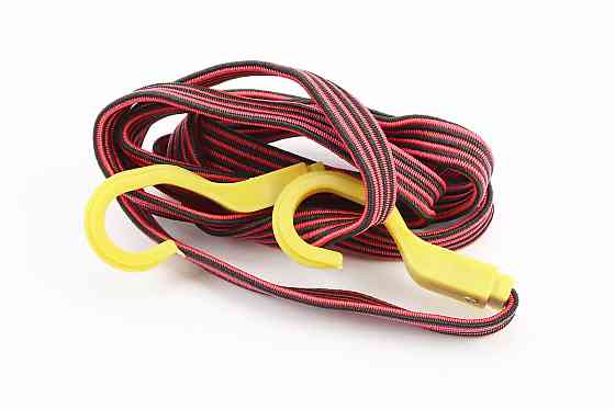 ГУМКА БАГАЖНИКА плоска з гачками пластик. 1,8метр (різні кольори) Київ