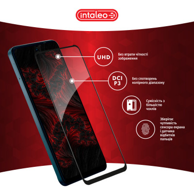 Скло захисне Intaleo Full Glue Tecno Spark Go 2024 Black (1283126589126) Вінниця - фото 4