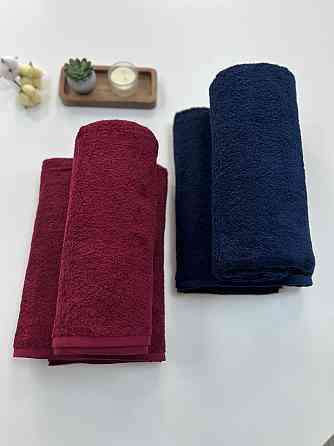 Полотенце махровое Ideal Textile однотонное плотность 450 г/м2 100х150 см бордо Черновцы