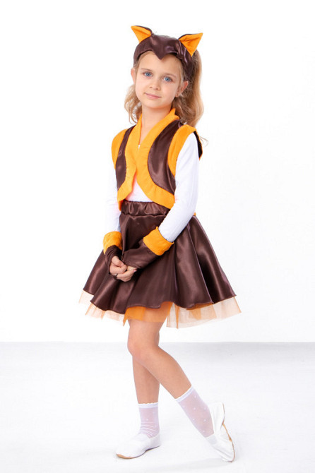 Новорічний костюм "Білочка" Зріст:110 топ Крохатушка одяг Київ - фото 1