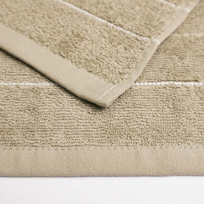 Махровое кухонное полотенце с полосками 30х50 см 400г/м2 GM Textile (Капучино) Сумы - изображение 2
