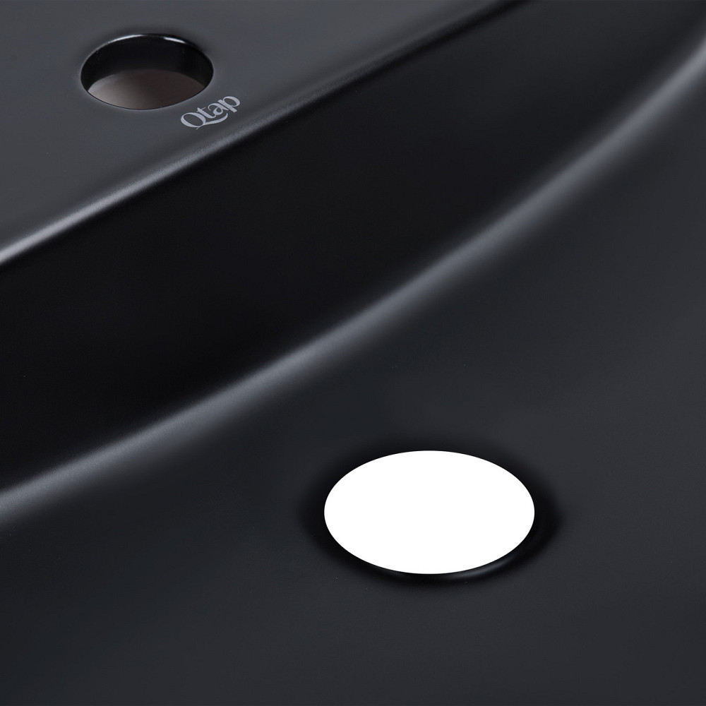 Раковина-чаша Qtap Scorpio 600х400х120 Matt black QT142203MBMBN Киев - изображение 5
