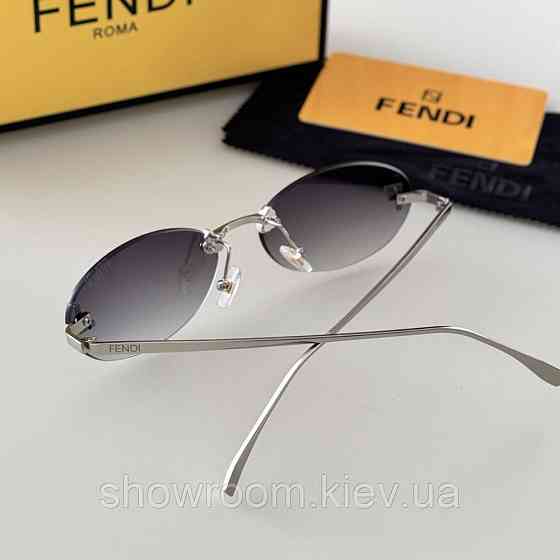 Жіночі брендові безоправні окуляри Fendi (48400) grey Київ