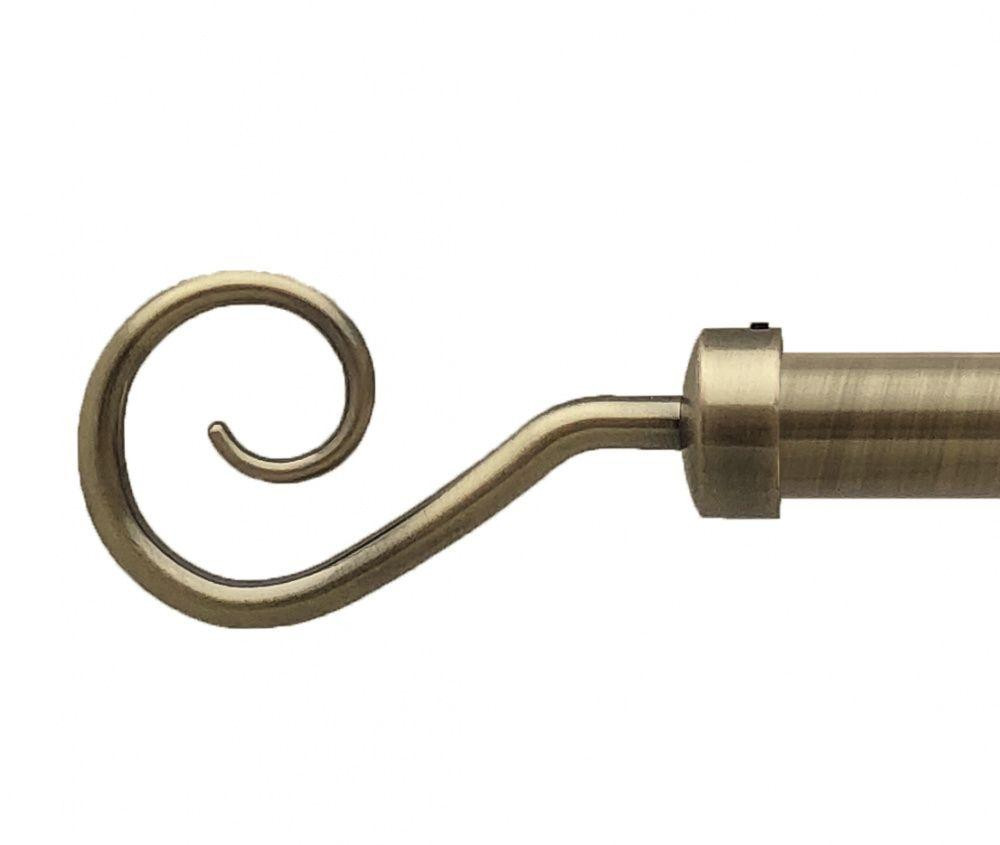 Карниз Orvit Гак металевий дворядний техно гладка труба кільце металеве Антик 25\19 мм 160 см (00-00025972) Львов - изображение 2