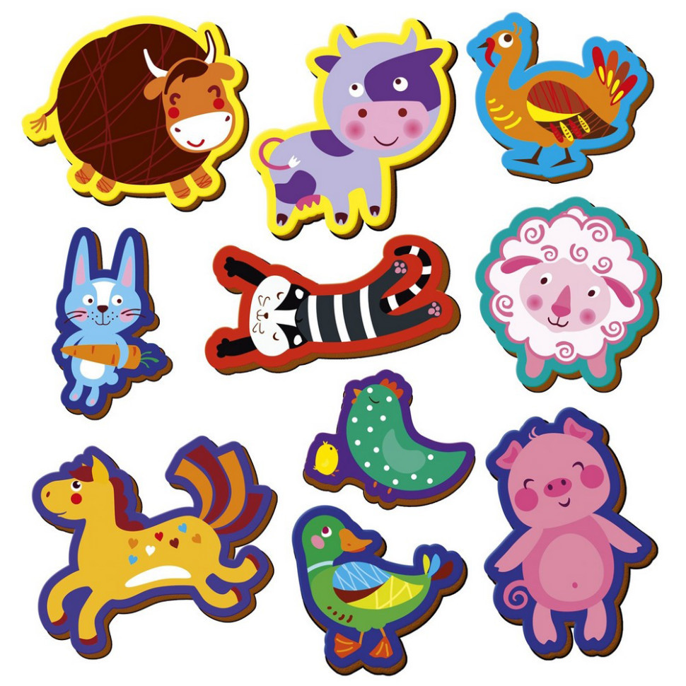 Дитячий набір магнітів "Ферма" VT3106-36, 10 магнітів Вінниця - фото 3