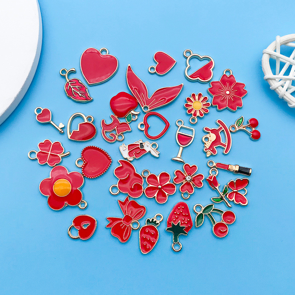 Набор красных эмалированных шармиков 100 шт Киев - изображение 4