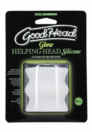 Мастурбатор Doc Johnson GoodHead - Glow Helping Head Silicone Львів