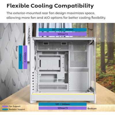 Корпус MONTECH HS01 PRO (W) Винница - изображение 4