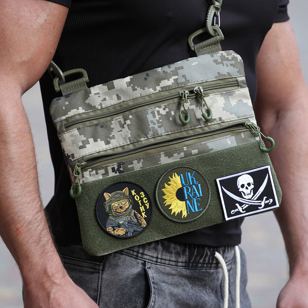 Сумка чоловіча тактична сумка нагрудна тактична для чоловіків на плече IB-23 Івано-Франківськ - фото 2