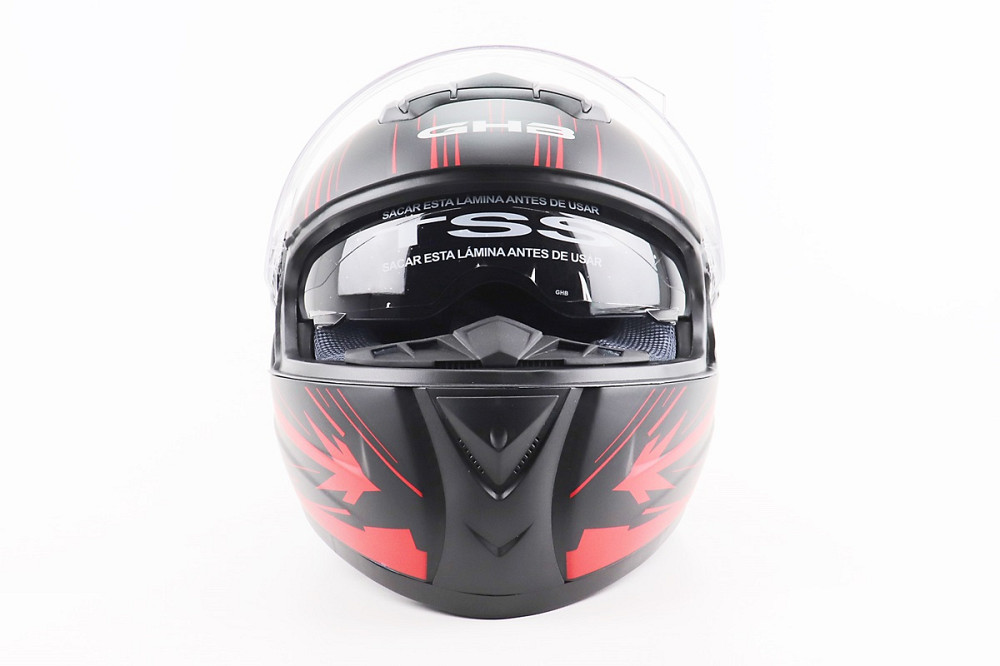 Шолом інтеграл, закритий (сертифікація DOT)+відкидні окуляри BLD-М61 M (57-58см), ЧОРНО-ЧЕРВОНИЙ (флуоресцентний) Київ - фото 5