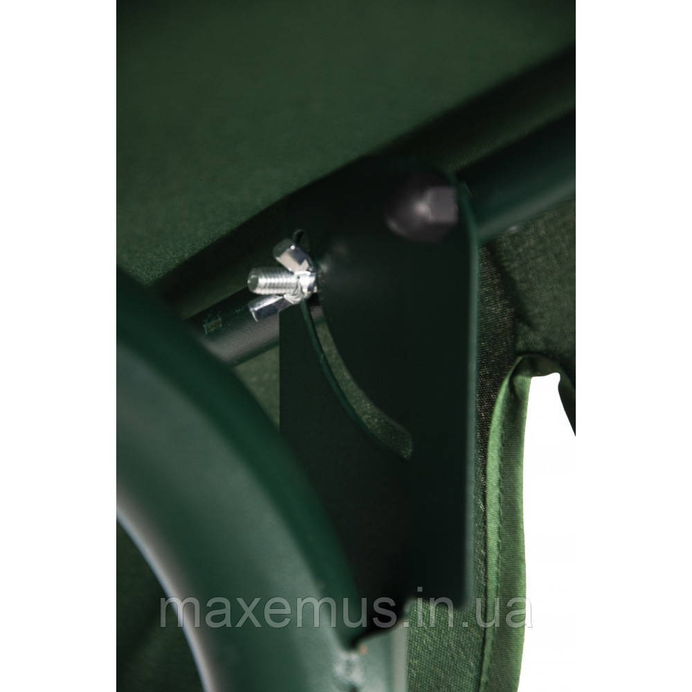 Садовые качели для дачи и дома трехместные уличные качели с навесом Relax дачные качели для отдыха зеленая Мостиска - изображение 8