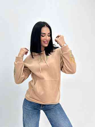 Утеплений худі з патріотичним принтом "Grass" оптом | Норма і батал Київ