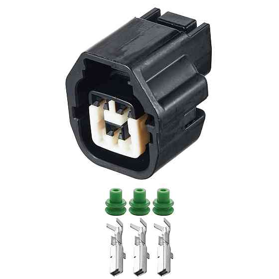 Роз'єм конектор 3-кон., Дат, Кислорода, Моторчик Омивача Лоб, Скла, MG641362, MG641362-4, Hyundai, Kia 40598 Київ