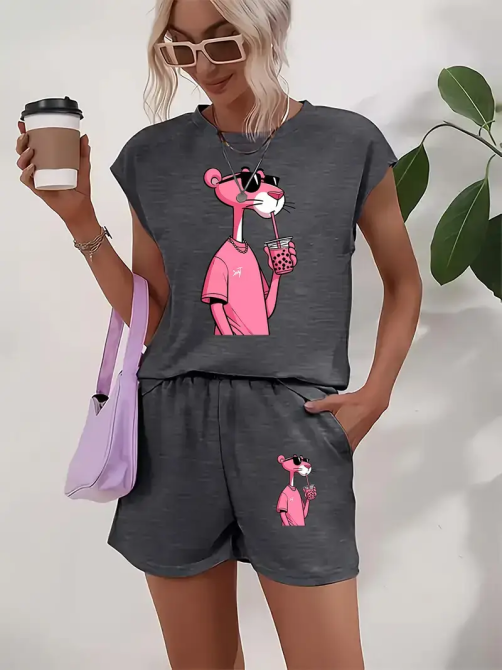 Костюм женский футболка с шортами Графитовый 42/44 Харьков - изображение 1