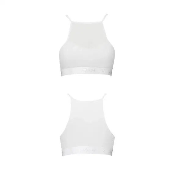 Спортивний топ з прозорою вставкою Passion PS006 TOP L, white Львів