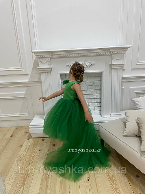 Зелене пишне плаття зі зйомним шлейфом Кривий Ріг - фото 6