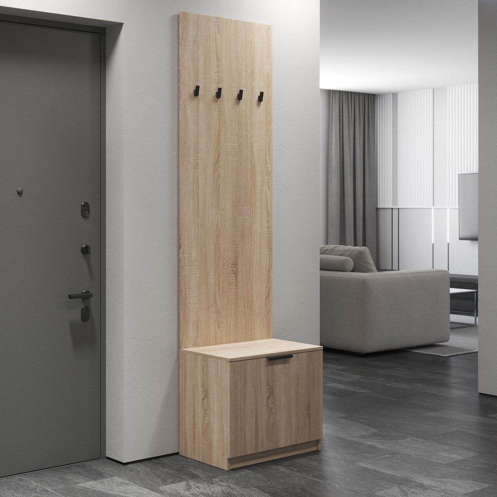 Вешалка для прихожей VAYS, напольная, с тумбой для обуви M-43 Львов - изображение 4