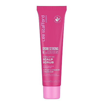 Стимулирующий скраб для кожи головы для усиления роста волос Grow Strong & Long Stimulating Scalp Scrub Lee Stafford 100 мл Винница - изображение 1