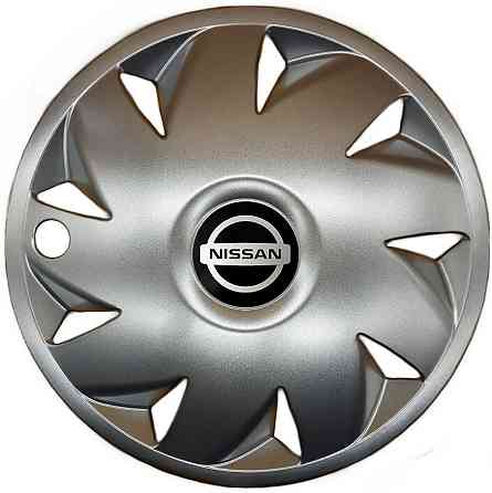 Автомобильные модельные колпаки R14 Nissan 210 4шт, SJS, серебряные Киев