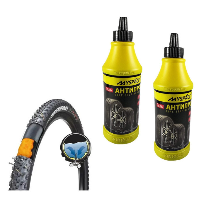 Антипрокольная жидкость Герметик для камер "Антипрокол" Feel Fit, 2 шт по 400мл Бровары - изображение 1