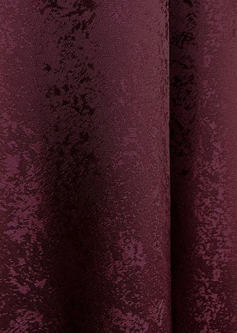 Комплект готовых штор VR-Textil Жаккард Мрамор Al1 № 1302ш Бордовый 200х290 см 2 шт (32-343) Киев - изображение 8