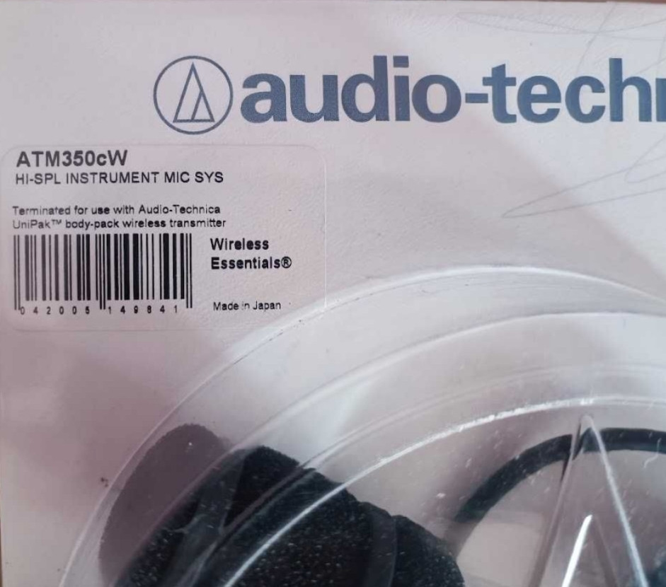 Мікрофон інструментальний прищепка Audio-Technica ATM350cW Japan. Київ - фото 3
