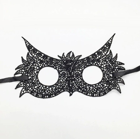 Маска для обличчя маскарадна Сова one size чорний Київ - фото 1