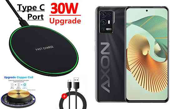Бездротовий зарядний пристрій Copper до 30W для Samsung Galaxy S23, S23+, S23 FE, S23 Ultra, USB-C, LED Київ
