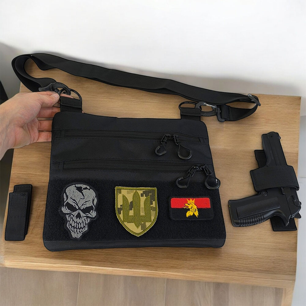 Чоловіча сумка кабура тактична плечова, Сумка месенджер кобура Чоловіча для тактичних цілей KC-98 Івано-Франківськ - фото 6