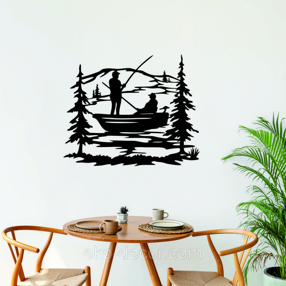 Декоративне настінне Панно «Рибалка», Декор на стіну Київ - фото 4