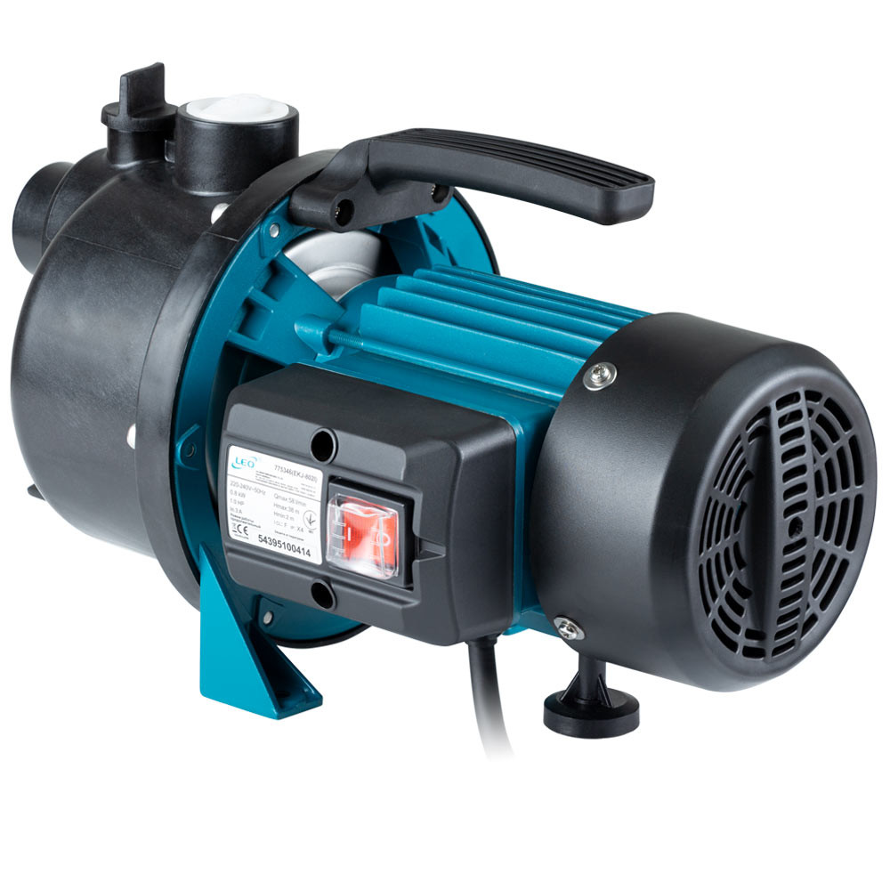 LEO Насос центробежный самовсасывающий 0.8кВт Hmax 38м Qmax 58л/мин пластик LEO EKJ-802P (77530 Коломыя - изображение 4