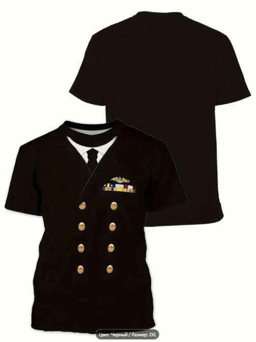 Костюм, футболка Китель Адмірала флоту XL Київ - фото 2