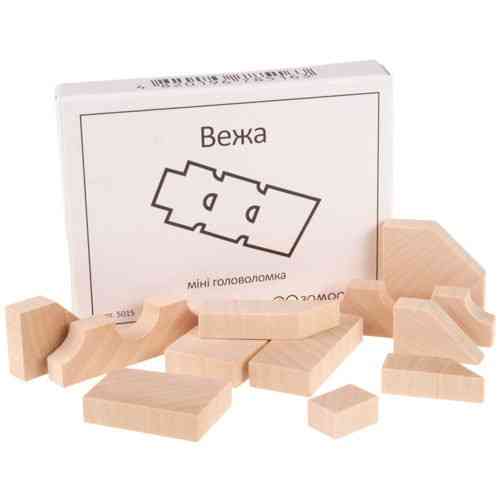 Міні головоломка Вежа Заморочка 5015G дерев'яна Вінниця