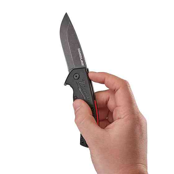 Ніж MILWAUKEE HARDLINE Smooth викидний з гладким лезом 48221994 Одеса
