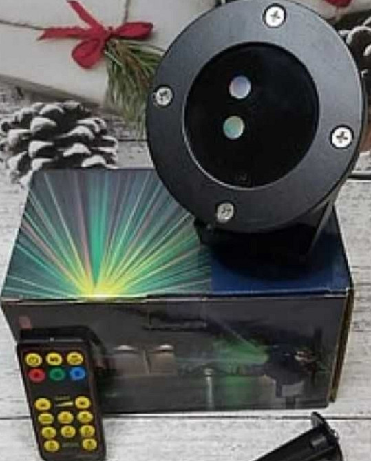 Вуличний проектор з пультом Star Shower light laser металевий корпус. Київ - фото 1