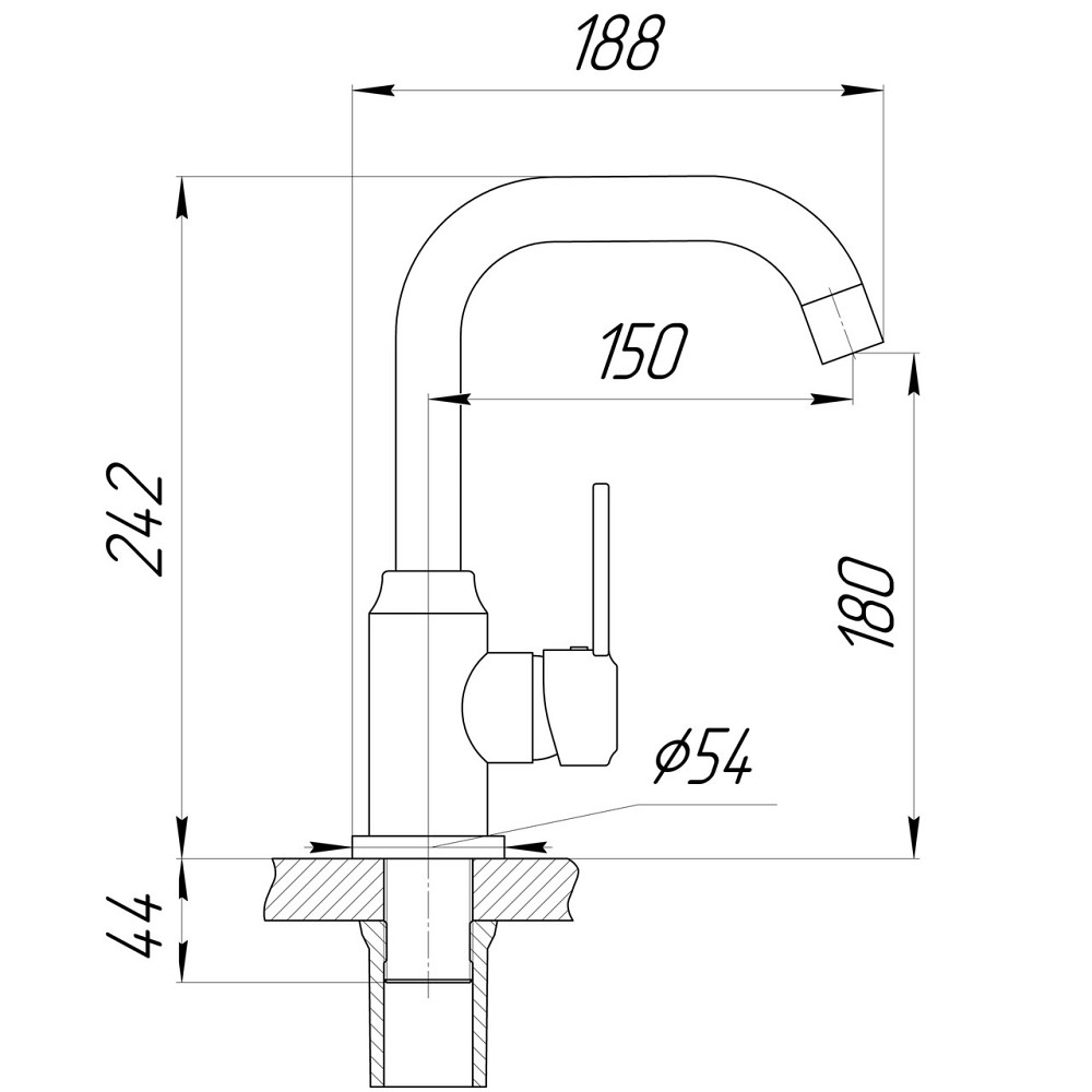 Змішувач для умивальника DOMINO ELLIPSE DCC-101L (000025130) Київ - фото 7