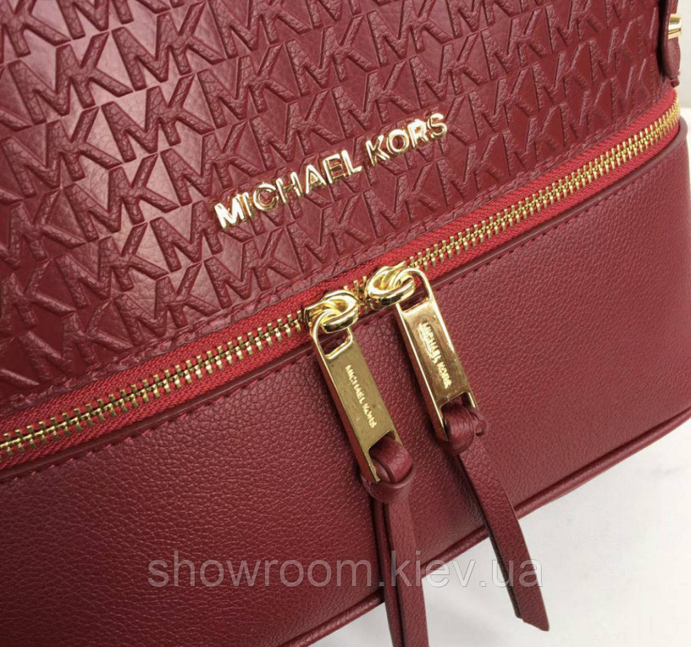 Женский рюкзак Michael Kors Rhea Zip G Bordeaux Lux Киев - изображение 6