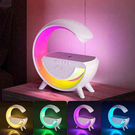 Настільна смарт лампа-нічник 3в1 G-Smart RGB підсвічування G-500 USB - TypeC,1200 мАг, microSD, AUX Одеса