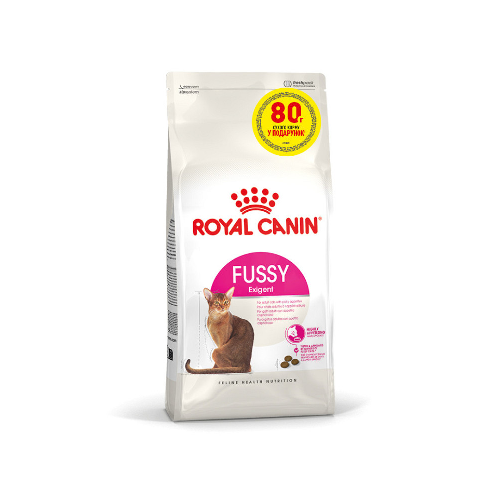 Корм для дорослих котів ROYAL CANIN ROYAL CANIN FUSSY EXIGENT 320 г + 80 г в подарунок Киев - изображение 1