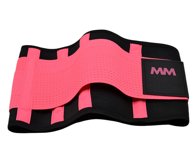 Пояс компресійний MadMax MFA-277 Slimming belt Black/neon pink M Каменское - изображение 7