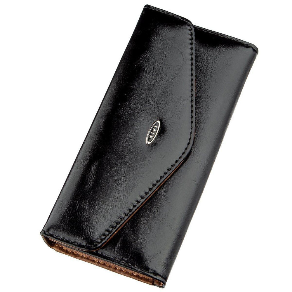 Кошелек женский из гладкой экокожи KIVI 19073 Черный Киев - изображение 5