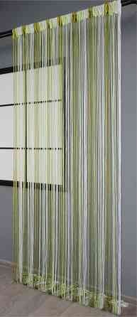 Штори-нитки "Кісея" з люрексом Оливковий з салатово-білим 300х300см 1 шт (61-030) Київ