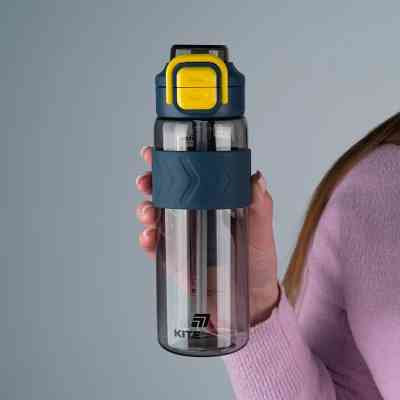 Поильник-непроливайка Kite 800 мл, сіро-жовта (K25-1234-1) Винница