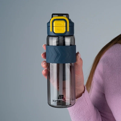 Поильник-непроливайка Kite 800 мл, сіро-жовта (K25-1234-1) Винница - изображение 5