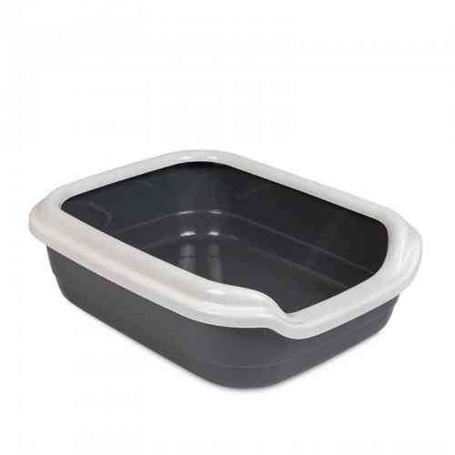 Туалет Природа Comfort L для кошек серый 49х39х15 см Киев